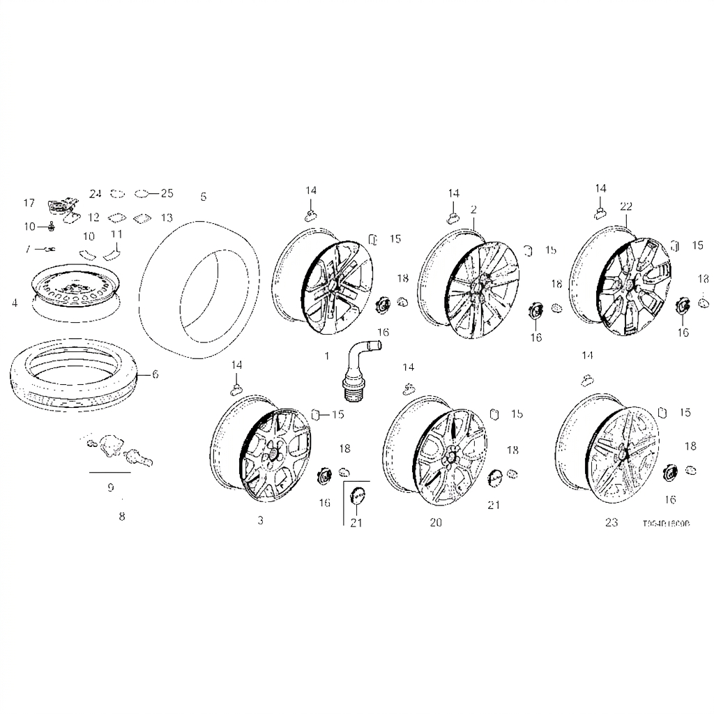 VALVE, RIM — Honda OEM 42753-SB8-661