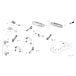 BATTERY — Honda OEM 72148-SLJ-000
