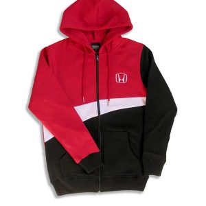 Honda Red Wave Full-Zip Hoodie