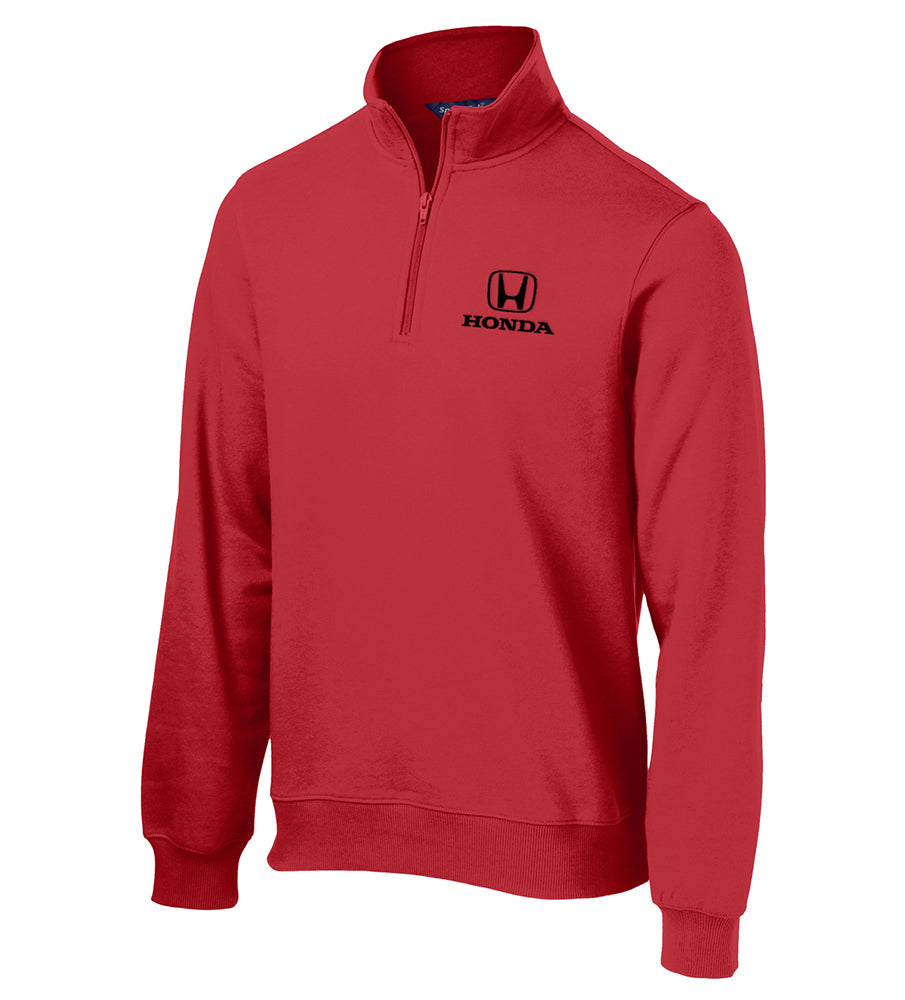 Honda Quarter-Zip Sweater — Officially Licensed 9oz Cotton-Poly Fleece - Image 4