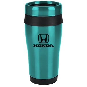 Honda Teal Steel Travel Mug — 16 oz Double-Wall Insulated Tumbler