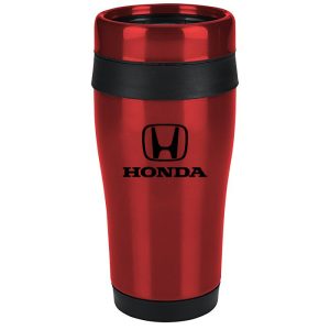 Honda Red Steel Travel Mug — 16 oz Double-Wall Insulated Tumbler