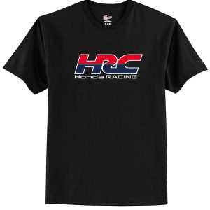 HRC Honda Racing Logo Tee — Officially Licensed Black Cotton