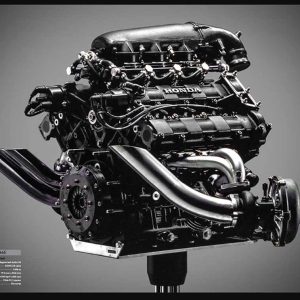 Honda RA166E V6 Turbo F1 Engine Poster, 18x24